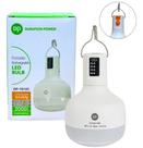 Lâmpada de Emergência Led 48W Com Bateria Recarregável USB Potente Com Gancho Bivolt 110/220v