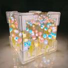 Lâmpada de espelho de luz noturna Tulip Garden DIY 12cm