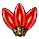 Lâmpada de filamento C9 Holiday Bright Lights Transparent Red, pacote com 25 Lâmpada de filamento C9 Holiday Bright Lights Transparent Red, pacote com 25