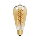 Lâmpada De Filamento Espiral LED Retro Vintage E14 E27 220V 4W C35 A60 T45 ST64 G80 G95 G125