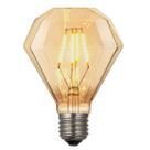 Lâmpada de Filamento LED D95 Diamante 4W 2200K E27 Bivolt