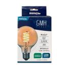 Lâmpada de Filamento Led G80 Spiral 4W 2200K E27 Bivolt - GMH - LG80-S-4W
