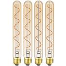 Lâmpada de filamento LED Leools Vintage T10 22,6 cm 4W 2200K E26 400LM
