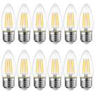 Lâmpada de filamento LED LVWIT B11 E26 Candelabro 4W (60W) 500lm 5000K