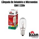 Lâmpada De Geladeira e Microondas 15W 220V E14 Kian