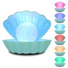 Lâmpada de humor LKUA Shell Pearl Night Light RGB de 8 cores