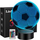 Lâmpada de ilusão 3D Night Light Soccer Linkax Kids 8-13 anos