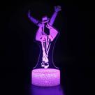 Lâmpada de ilusão LED 3D com luz noturna Anime Michael Jackson
