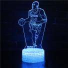 Lâmpada de ilusão LED 3D com luz noturna Kobe Bryant Star Anime Lâmpada de ilusão LED 3D com luz noturna Kobe Bryant Star Anime