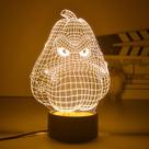 Lâmpada de ilusão LED 3D Night Light Plants vs Zombies Squash Lâmpada de ilusão LED 3D Night Light Plants vs Zombies Squash