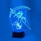 Lâmpada de ilusão LED 3D Night Light Souls Eaters Anime