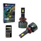 Lampada de led camaleao com função estrobo 3000 - 10000k h8/h9/h11 via aplicativo