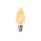 Lâmpada de Led Vela Filamento Âmbar C35 2W E14 2000K