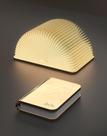Lâmpada de livro ZBOLE Iluminação ambiente LED de madeira de 4,7 polegadas