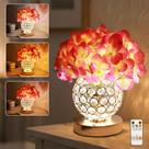 Lâmpada de luz noturna hibeauti Flor de hortênsia artificial de 3 cores