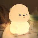Lâmpada de luz noturna Okiyid Otter Bateria RGB portátil de silicone