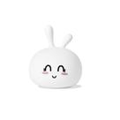 Lâmpada de luz noturna Rabbit Silicone Pat USB Induction Bedside