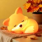 Lâmpada de luz noturna YR YRHH-PET Fox, laranja, recarregável