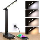 Lâmpada de mesa Addtam LED Power Strip 3 tomadas 4 portas USB Lâmpada de mesa Addtam LED Power Strip 3 tomadas 4 portas USB