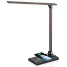 Lâmpada de mesa AFROG LED de 5ª geração 15W com carregador sem fio e USB