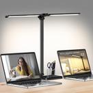 Lâmpada de mesa CHARYJOD LED regulável com porta de carregamento USB
