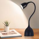 Lâmpada de mesa EJIAXIN Luz de leitura LED ajustável preta
