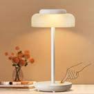 Lâmpada de mesa LED operada por bateria QiMH 5000mAh 3 níveis branca