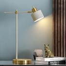 Lâmpada de mesa OYEARS Modern Industrial 56cm LED Metal Cream