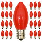 Lâmpada de Natal Doratale C9 Ceramics Red, pacote com 25 Lâmpada de Natal Doratale C9 Ceramics Red, pacote com 25