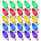 Lâmpada de Natal NETEHA C7 Multicolor LED, pacote com 25 Lâmpada de Natal NETEHA C7 Multicolor LED, pacote com 25
