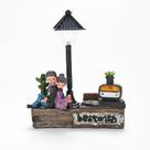 Lâmpada de noite Resin Couple 3D Stereo Home Decor 14x15cm 0.215kg