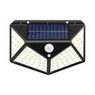 Lâmpada De Parede Externa Movida a Energia Solar, Sensor De Movimento PIR, 100LED, Luz De Rua Para