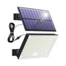 Lâmpada De Parede Solar Com Sensor De Movimento 400LED Controle Remoto IP65 À Prova d'Água Luzes De