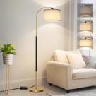 Lâmpada de piso Boncoo Arc regulável 9W LED preto dourado