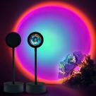 Lâmpada de projeção do pôr do sol, luz noturna de LED, rotação de 360 graus, ARCO IRIS - POR DO SOL, projetor de luz