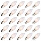 Lâmpada de reposição Abeja C9 Incandescente 7W, pacote com 25 lâmpadas transparentes