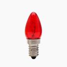 Lampada De Sinalização Para Vulcanizador Tipo Chupeta Vela 7W Vermelha