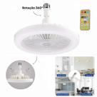 Lâmpada de Teto LED Ventilador E27, Design Compacto e Eficiente para Casa