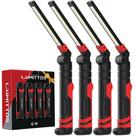 Lâmpada de trabalho LED dobrável recarregável LAIMITTOS 2500mAh, pacote com 4 Lâmpada de trabalho LED dobrável recarregável LAIMITTOS 2500mAh, pacote com 4