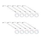 Lâmpada de trem modelo EXCEART 10PCS em aço inoxidável em escala 1/150