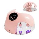 Lâmpada de unhas LED Meremit 49W recarregável com LCD de 4 temporizadores