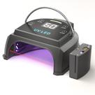Lâmpada de unhas LED UV Gelpal 80W sem fio com 45 contas pretas