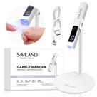 Lâmpada de unhas SAVILAND LED U V Light com suporte magnético e tela LCD