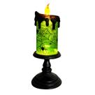 Lâmpada de velas Snow Globe Eldnacele Halloween Spider Theme