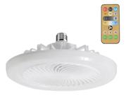 Lâmpada de ventilador de teto multifuncional Led Spot 30 W E27/E26 Estrutura de 3 cores com conTrole