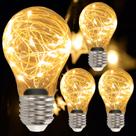 Lâmpada decorativa HOWORR 2W LED Fairy Warm White, pacote com 4