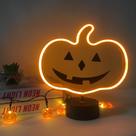 Lâmpada Derdor Pumpkin Neon Sign 8,5x21x27 cm Bateria USB Lâmpada Derdor Pumpkin Neon Sign 8,5x21x27 cm Bateria USB