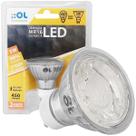 Lâmpada Dicroica Mr16 Super Led 5W Bivolt Gu10 Branco Quente