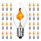 Lâmpada Doratale Christmas Flicker Flame C7 Clear 1W 120V