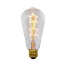 Lâmpada Edison Branca Quente E27 40W 60W ST64 G95 G80 G125 220V Retro Carbono Barra De Luz De